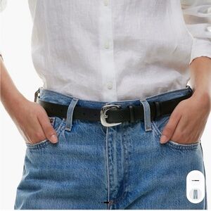 Aritzia Legendary Saffiano Leather Belt Size XS - Like New